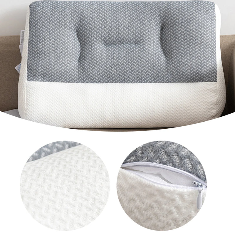 Travesseiro super ergonômico, suporte ergonômico para cabeça do pescoço, proteção para alívio da dor na coluna, posição ortopédica para dormir, travesseiro para contorno cervical